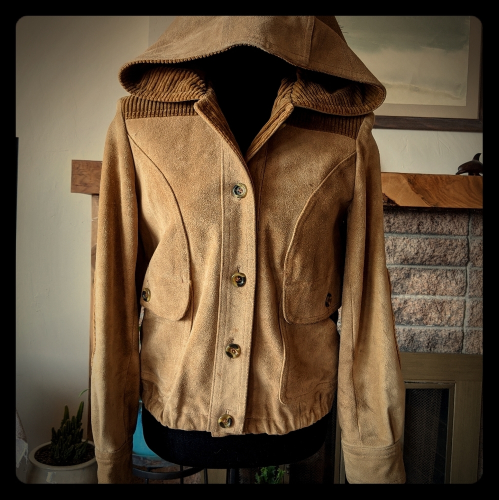Vintage Suede Jacket with hood (1977)